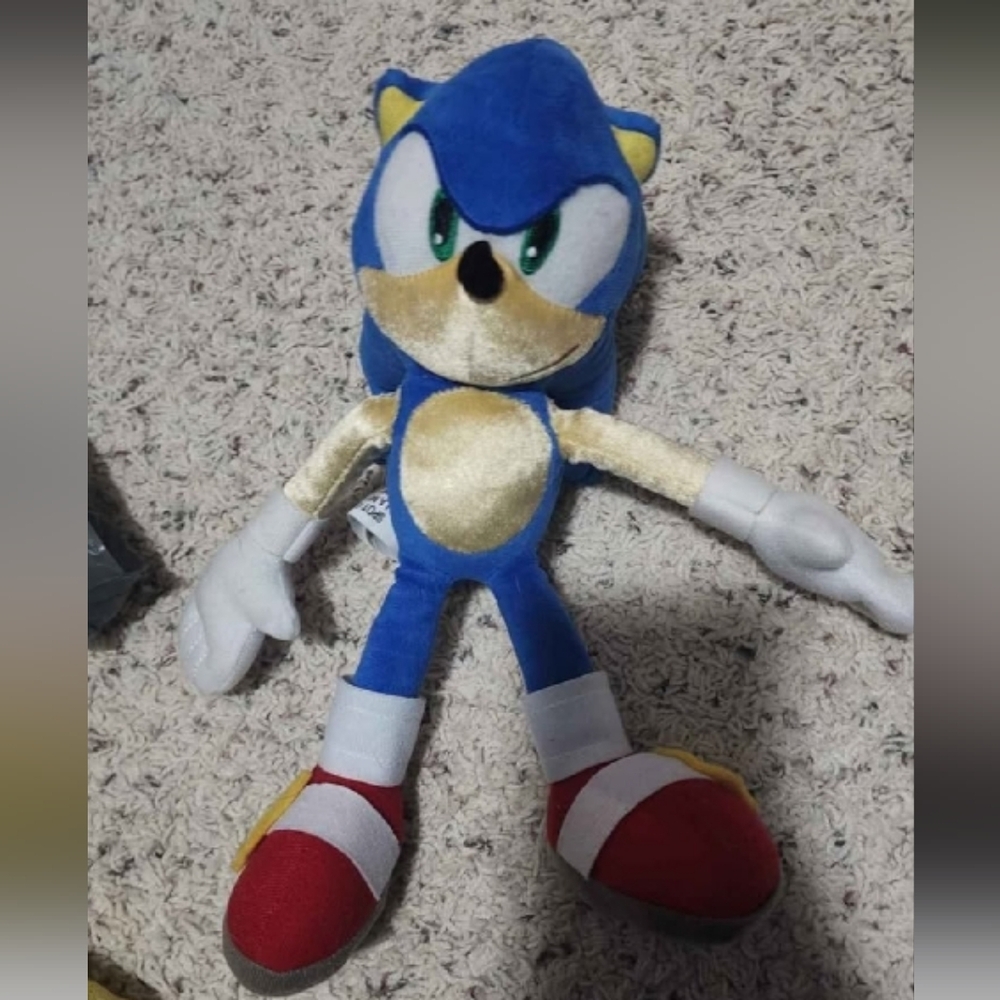 Sonic the Hedgehog Plush Toy - Blue and Red